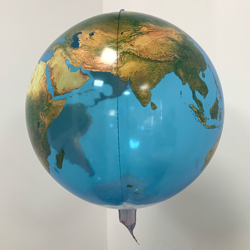 1db 22 hüvelykes 4D Földfólia léggömb Föld Napja Világtérkép léggömbök Green Day Air Ball Születésnapi parti dekoráció Gyerek ballon dekoráció