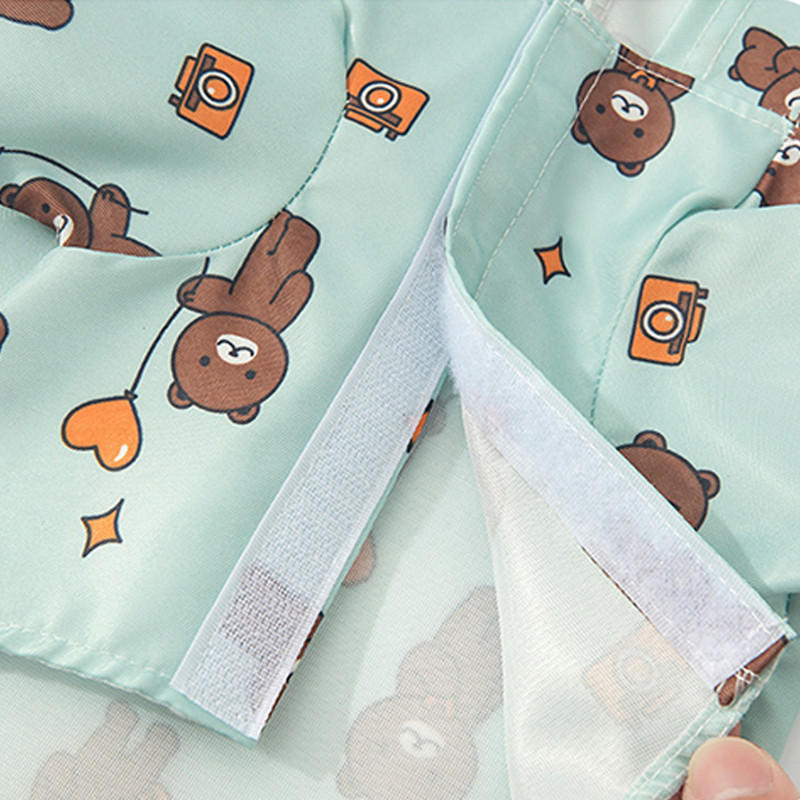 Karikatūra Mājas suņa lietusmētelis Ūdensizturīgs kombinezons ar kapuci maziem suņiem Vasaras āra kucēns suns lietus mētelis jaka mājdzīvnieku piederumi S-XL