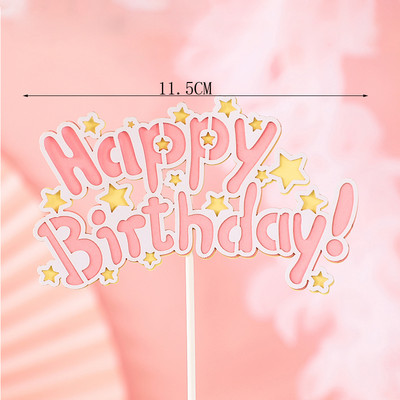 Su gimtadieniu torto apmušalas mergaitei Princesė teikia rožinį gimtadienio dekorą vėliavos pilies žvaigždės kepimo pyragaičių dekoravimas kūdikių vakarėlis