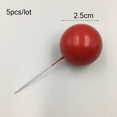 5gab Golden Ball Cake Topper Happy Birthday Party Baby Shower Cake Decor DIY Cupcake Flag Kāzu Ziemassvētku balles dekorēšanas piederumi