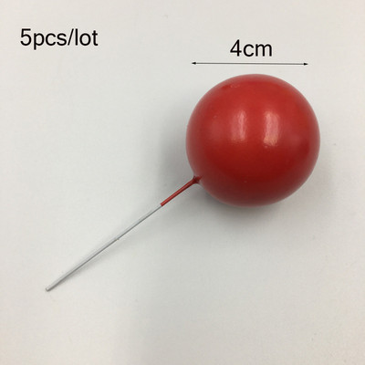 5gab Golden Ball Cake Topper Happy Birthday Party Baby Shower Cake Decor DIY Cupcake Flag Kāzu Ziemassvētku balles dekorēšanas piederumi