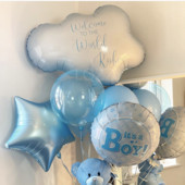 LQZZY ÚJ mosoly szivárvány felhő fólia léggömb lány 10 éves boldog születésnapot lufi Óvodai gyerek játék dekoráció