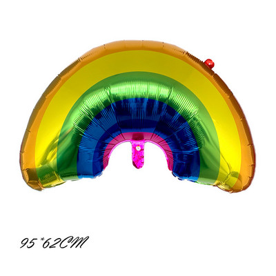 LQZZY ÚJ mosoly szivárvány felhő fólia léggömb lány 10 éves boldog születésnapot lufi Óvodai gyerek játék dekoráció