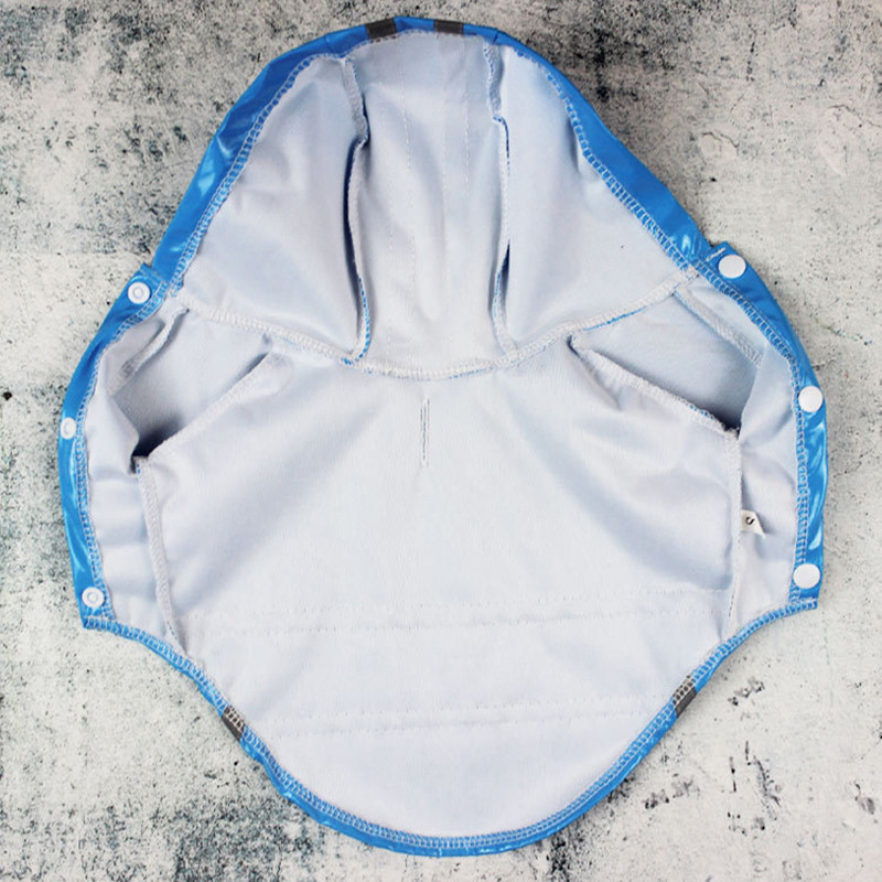 Outdoor Puppy Pet esőkabát kapucnis vízálló dzsekik Fényvisszaverő csíkos PU esőkabát kutyáknak macskáknak ruházati ruhák