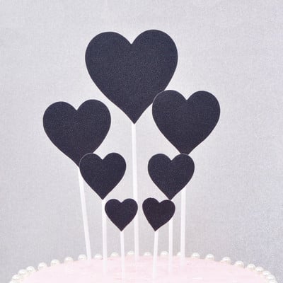 Set de decorațiuni pentru cupcake de nuntă, cu inimă de dragoste, îndrăgostiți de dulci, pentru aniversare, decorațiuni pentru tort pentru petrecerea de nuntă, ziua îndrăgostiților