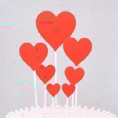 Set de decorațiuni pentru cupcake de nuntă, cu inimă de dragoste, îndrăgostiți de dulci, pentru aniversare, decorațiuni pentru tort pentru petrecerea de nuntă, ziua îndrăgostiților