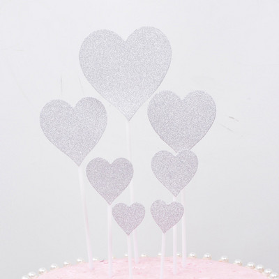 Set de decorațiuni pentru cupcake de nuntă, cu inimă de dragoste, îndrăgostiți de dulci, pentru aniversare, decorațiuni pentru tort pentru petrecerea de nuntă, ziua îndrăgostiților