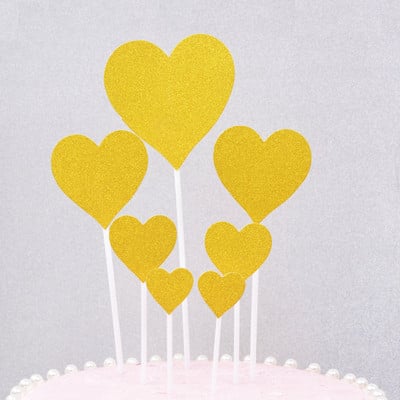 Set de decorațiuni pentru cupcake de nuntă, cu inimă de dragoste, îndrăgostiți de dulci, pentru aniversare, decorațiuni pentru tort pentru petrecerea de nuntă, ziua îndrăgostiților