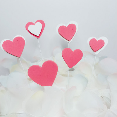 Set de decorațiuni pentru cupcake de nuntă, cu inimă de dragoste, îndrăgostiți de dulci, pentru aniversare, decorațiuni pentru tort pentru petrecerea de nuntă, ziua îndrăgostiților