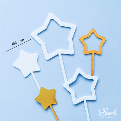 Csillagbojtíves tortafeltétek Egyszarvú Angyal Hold Medve Díszek babaváróhoz Gyerek születésnapi bulihoz Sütési kellékek Szerelmi ajándékok