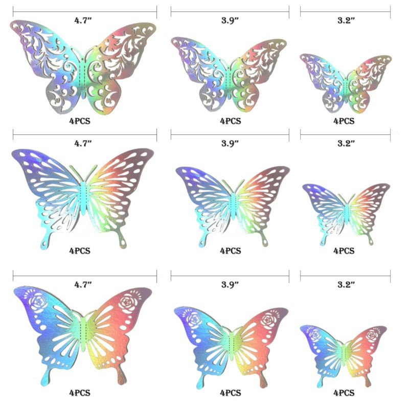 12 DB torta dekoráció Pearl Butterfly tortafeltétek Boldog születésnapot Garland Balloon Gyerek lányok Butterfli Cupcake Decor Babyshower