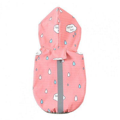 Csuklyás háziállatok esősipkázó kisállat esőkabát Fényvisszaverő tapadási lyuknyomtatás többfunkciós nyárra