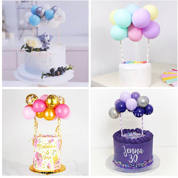 10 τμχ 5 ιντσών μεταλλικό μπαλόνι κέικ Topper Μπαλόνια κομφετί σε σχήμα σύννεφου για παιδιά πάρτι γενεθλίων Baby Shower Διακόσμηση γαμήλιας τούρτας