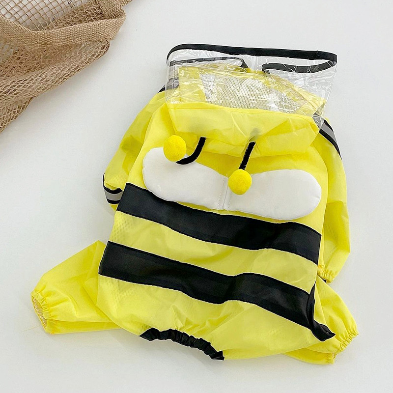 Méhkutya esőkabát Négylábú vízálló, all inclusive Artifact mackó háziállatruházat kis kutyás esőponcsó XS-XL