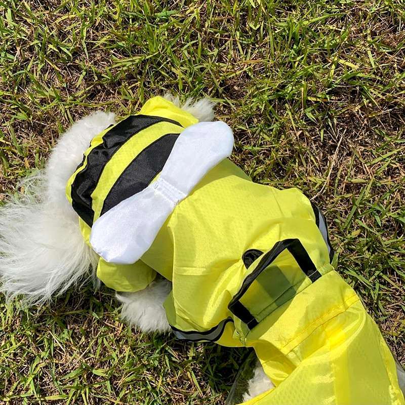 Méhkutya esőkabát Négylábú vízálló, all inclusive Artifact mackó háziállatruházat kis kutyás esőponcsó XS-XL