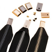 10 vnt. 16*9,5 mm metaliniai užtrauktuko kištukai, odos gaminiai, techninė įranga, priedai, metalinis užtrauktukas, užtrauktukas, uodegos stabdymo kaištis Baotou su varžtais