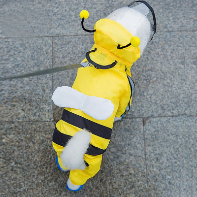 Pelenă de ploaie pentru cățeluș, cu patru picioare, în carouri portocalie, haine pentru câini decât ursul Artifact de călătorie în zilele ploioase Four Seasons Universal