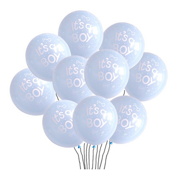 10 τμχ 12 ιντσών Oh Baby Printed Latex Balloons Baby Feet Pattern για διακόσμηση πάρτι γενεθλίων Παιδικό Babyshower Boy Girl Supplies