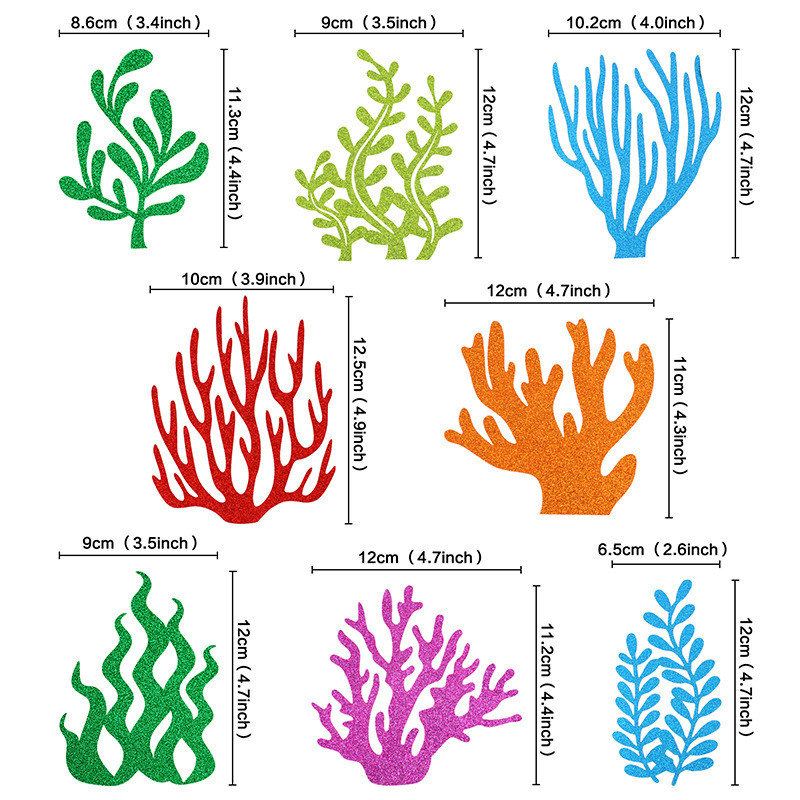 Jūros dumblių undinėlės uodegos torto antgalis Mažosios undinėlės vakarėlio dekoravimui mergaičių 1-ojo gimtadienio torto dekoras Kūdikių vakarėlio reikmenys