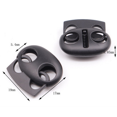 10 db/szett fém dugó barkács ruházati varrás fekete zsinórzár rugós csat sportruházathoz sapka húzózsinór csat malac orr gomb