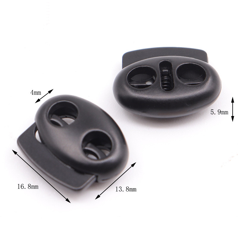 10 db/szett fém dugó barkács ruházati varrás fekete zsinórzár rugós csat sportruházathoz sapka húzózsinór csat malac orr gomb