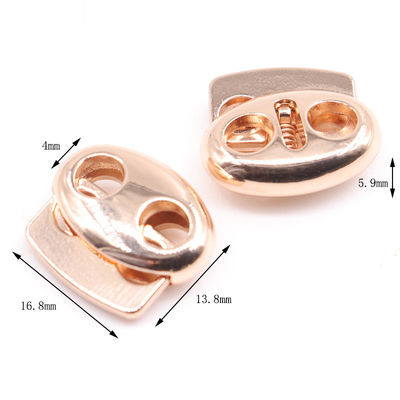 10 db/szett fém dugó barkács ruházati varrás fekete zsinórzár rugós csat sportruházathoz sapka húzózsinór csat malac orr gomb