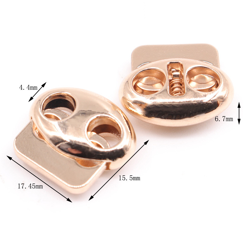 10 db/szett fém dugó barkács ruházati varrás fekete zsinórzár rugós csat sportruházathoz sapka húzózsinór csat malac orr gomb