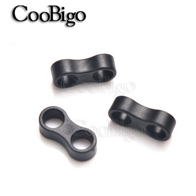 Aizbāznis, slīdņi, plastmasas slēdži Vada slēdzenes gali 2 caurumi Paracord zābaki mugursoma apģērbu maskas DIY aksesuāri krāsaini 10 gab.