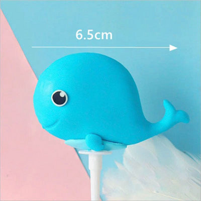 Under The Sea Animal Cake Topper Whale Crab Shark Fish Decor Διακόσμηση κέικ γοργόνας Διακόσμηση 1ου γενεθλίων Μπομπονιέρες ντους για μωρά