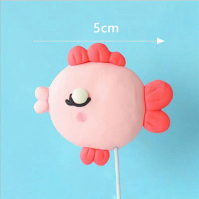 Under The Sea Animal Cake Topper Whale Crab Shark Fish Decor Διακόσμηση κέικ γοργόνας Διακόσμηση 1ου γενεθλίων Μπομπονιέρες ντους για μωρά