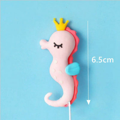 Under The Sea Animal Cake Topper Whale Crab Shark Fish Decor Διακόσμηση κέικ γοργόνας Διακόσμηση 1ου γενεθλίων Μπομπονιέρες ντους για μωρά