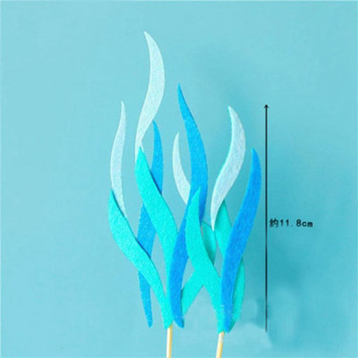 Under The Sea Animal Cake Topper Whale Crab Shark Fish Decor Διακόσμηση κέικ γοργόνας Διακόσμηση 1ου γενεθλίων Μπομπονιέρες ντους για μωρά