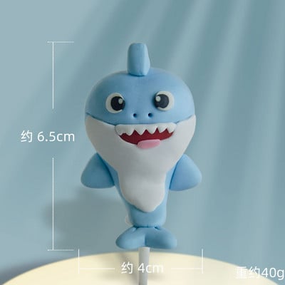 Under The Sea Animal Cake Topper Whale Crab Shark Fish Decor Διακόσμηση κέικ γοργόνας Διακόσμηση 1ου γενεθλίων Μπομπονιέρες ντους για μωρά