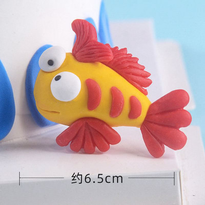 Under The Sea Animal Cake Topper Whale Crab Shark Fish Decor Διακόσμηση κέικ γοργόνας Διακόσμηση 1ου γενεθλίων Μπομπονιέρες ντους για μωρά