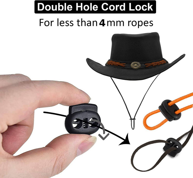 12 gab. Plastmasas auklas slēdzenes, atsperes sviras aizbāznis, dubultā atvere aukliņai, apģērba šņorēm Paracord āra kempinga mugursoma