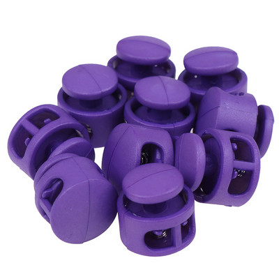 10 vnt. plastikinis „Paracord“ laido užrakto gnybtas, 2 skylių perjungimo spaustukas, kamštis batų raišteliai laido sagtys Krepšelio dalys Priedai 16,5 x 16,5 mm