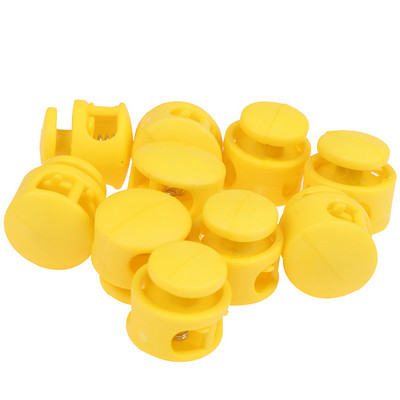 10 vnt. plastikinis „Paracord“ laido užrakto gnybtas, 2 skylių perjungimo spaustukas, kamštis batų raišteliai laido sagtys Krepšelio dalys Priedai 16,5 x 16,5 mm