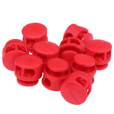 10 vnt. plastikinis „Paracord“ laido užrakto gnybtas, 2 skylių perjungimo spaustukas, kamštis batų raišteliai laido sagtys Krepšelio dalys Priedai 16,5 x 16,5 mm