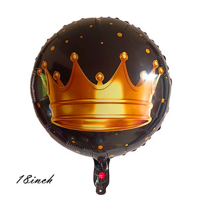 1db kék rózsaszín korona születésnapi léggömbök hélium szám fólia lufi kisfiú lánynak 1. születésnapi parti dekoráció gyerekzuhany