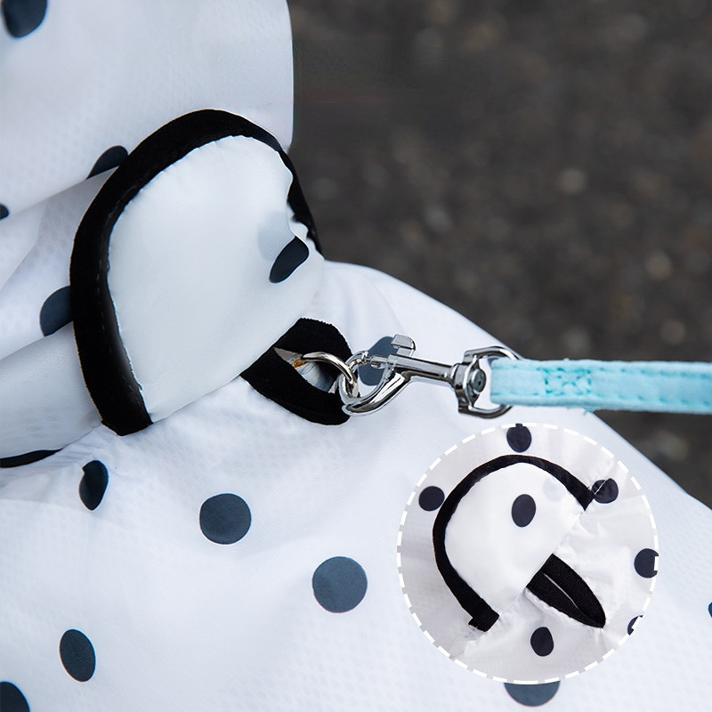 Nyári kisállat esőkabát Aranyos medvefül vízálló ruházat kis és közepes méretű kutyáknak cica kölyök esőfülke Chihuahua uszkár