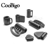 10db műanyag zsinór zárvégek ütköző csúszó kötél bilincs billenő bilincs hátizsák hevederhez Paracord ruházat barkács kiegészítők