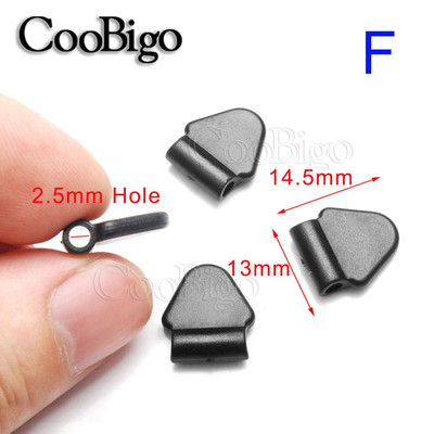 10db műanyag zsinór zárvégek ütköző csúszó kötél bilincs billenő bilincs hátizsák hevederhez Paracord ruházat barkács kiegészítők