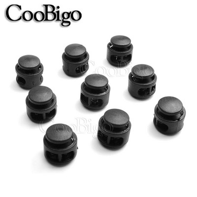 12 gab. Plastmasas atsperes auklas slēdzenes gala sviras aizbāznis Sprādzes apavu auklas skava Apģērbi Mugursomas Paracord savilkšanas auklu piederumi