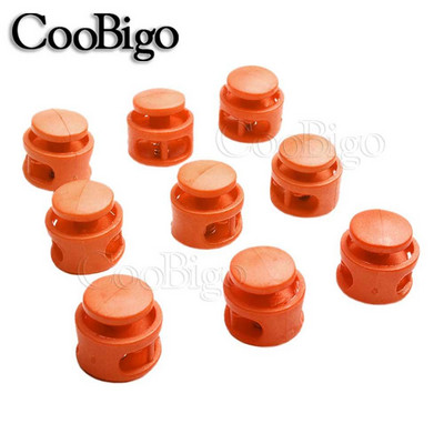 12 gab. Plastmasas atsperes auklas slēdzenes gala sviras aizbāznis Sprādzes apavu auklas skava Apģērbi Mugursomas Paracord savilkšanas auklu piederumi