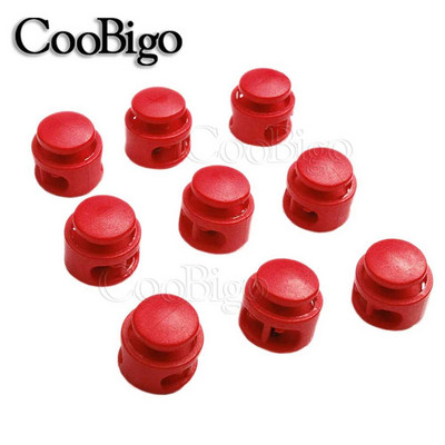 12 gab. Plastmasas atsperes auklas slēdzenes gala sviras aizbāznis Sprādzes apavu auklas skava Apģērbi Mugursomas Paracord savilkšanas auklu piederumi