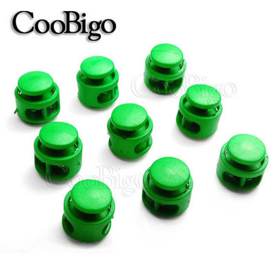 12 gab. Plastmasas atsperes auklas slēdzenes gala sviras aizbāznis Sprādzes apavu auklas skava Apģērbi Mugursomas Paracord savilkšanas auklu piederumi