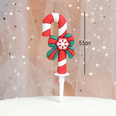 Toppers pentru tort de Crăciun Moș Crăciun Pom de Crăciun Om de zăpadă Decor pentru tort Coroană de frunze Decoruri pentru cupcake Acasă Rechizite pentru petrecere de Anul Nou