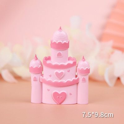 Rózsaszín tiara korona szív hercegnő lány baba boldog születésnapját torta topper gyerek parti kellékek torta díszítő rózsaszín szerelmes ajándékok