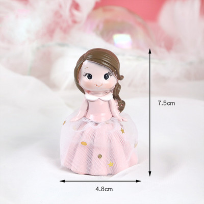 Rózsaszín tiara korona szív hercegnő lány baba boldog születésnapját torta topper gyerek parti kellékek torta díszítő rózsaszín szerelmes ajándékok