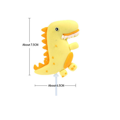 Dinozaur Cake Topper Dino Tema Junglă Safari Petrecere de aniversare Copii băieți Baby Shower Decoratiuni pentru petrecere de aniversare Rechizite Decor pentru tort